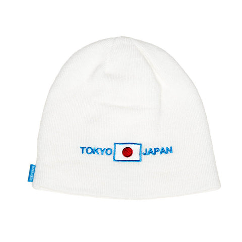 Sanwa Denshi Logo - Tokyo Japan - Beanie (White)